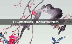 TES战队勇闯险境，能否力挽狂澜逆转胜？