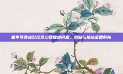 西甲联赛应对球员心理健康问题，策略与措施全面解析