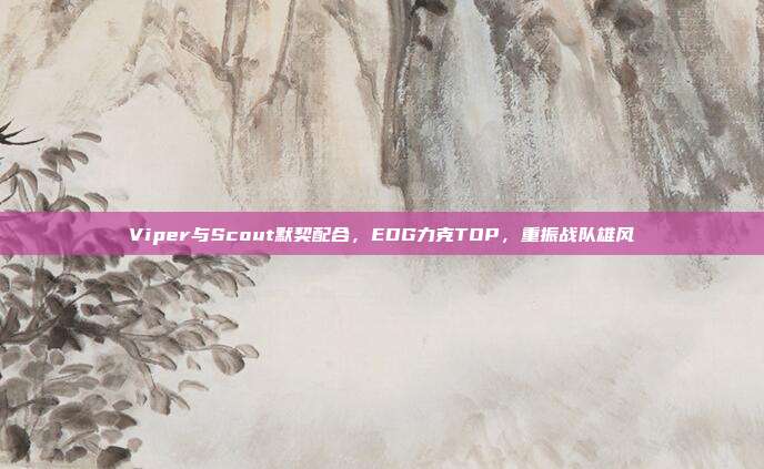 Viper与Scout默契配合，EDG力克TOP，重振战队雄风  第1张