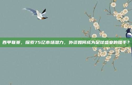 西甲联赛，探索75亿市场潜力，外资如何成为足球盛宴的推手？  第1张