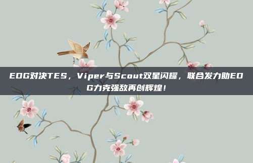 EDG对决TES，Viper与Scout双星闪耀，联合发力助EDG力克强敌再创辉煌！  第1张