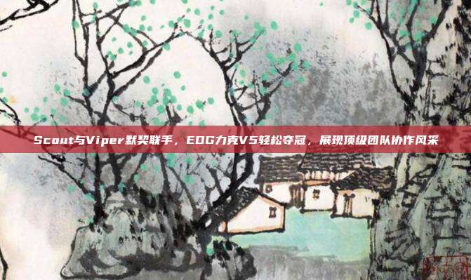 Scout与Viper默契联手，EDG力克V5轻松夺冠，展现顶级团队协作风采  第1张